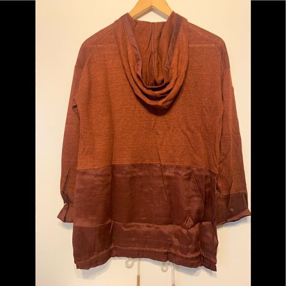 Lafayette 148 New York Women’s relaxed hooded blend linen sweater jacket XS NWT - Picture 6 of 10